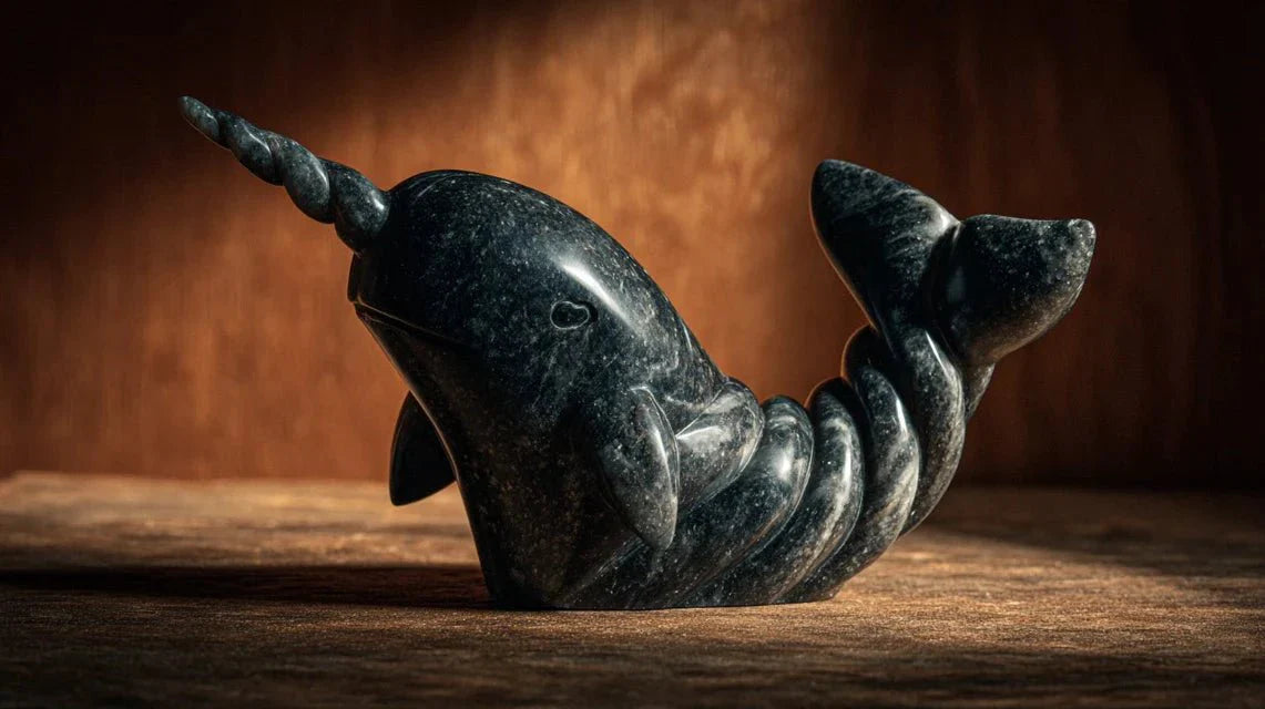 La représentation des narvals dans l'art inuit traditionnel