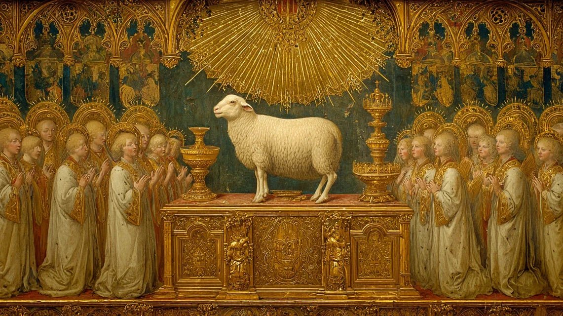 La symbolique chrétienne de l'agneau dans les retables et tableaux religieux