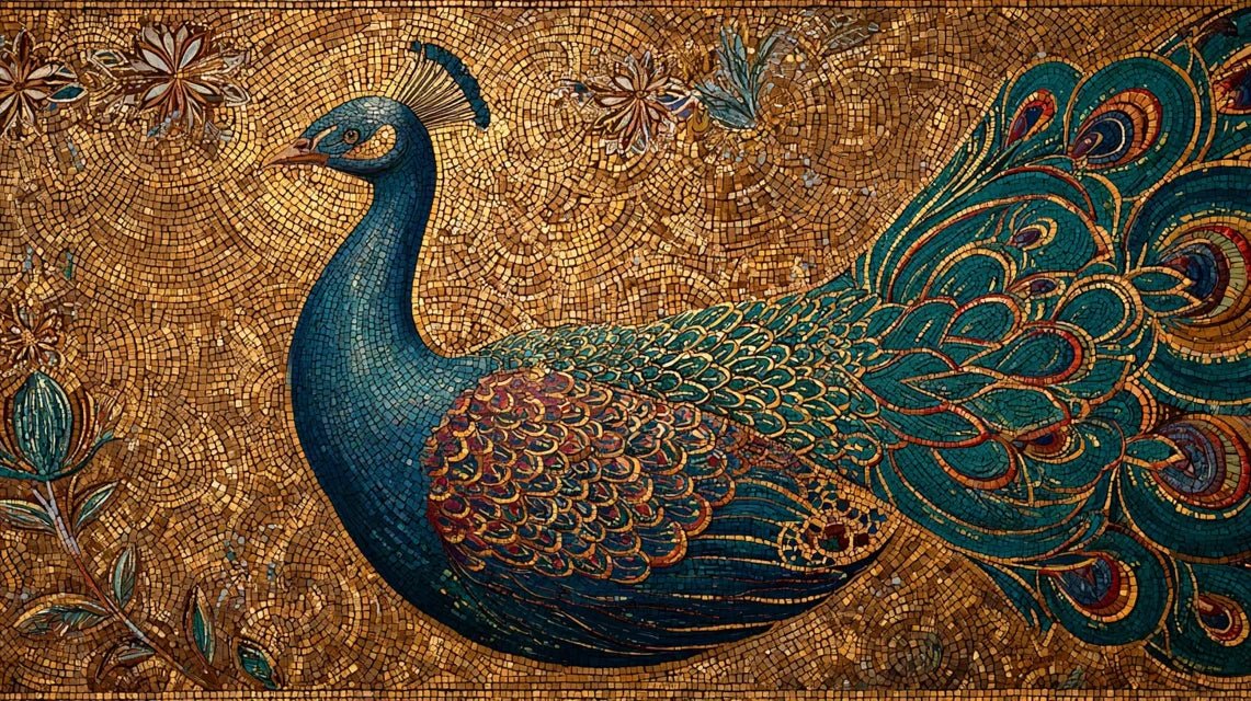 La symbolique du paon dans l'art byzantin et sa persistance contemporaine