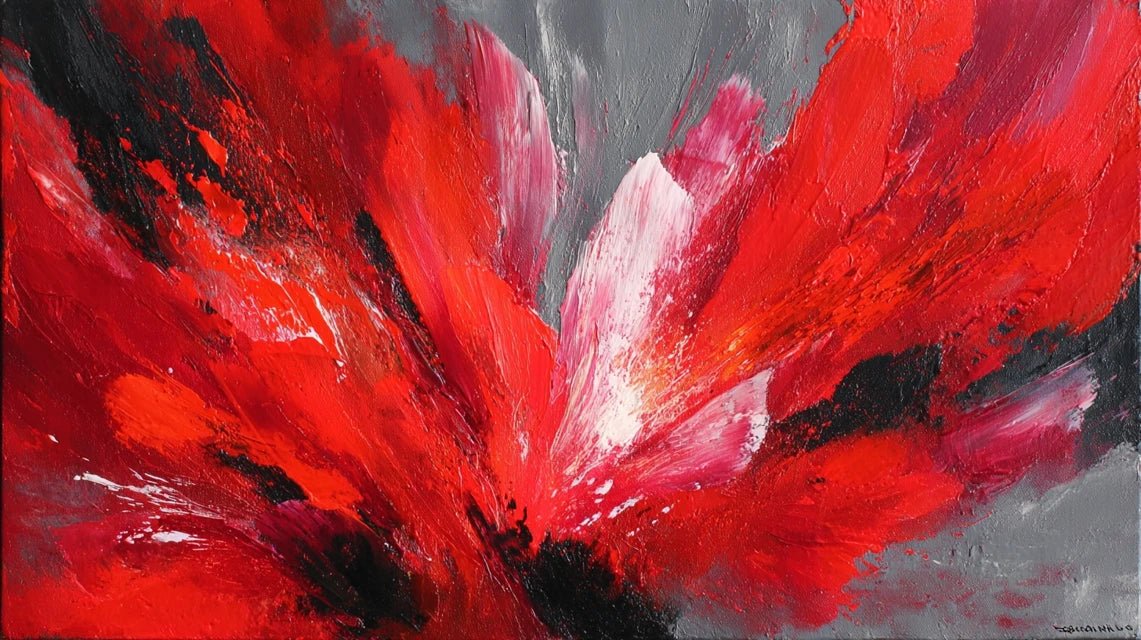 La symbolique du rouge dans les tableaux abstraits : passion, énergie et force vitale