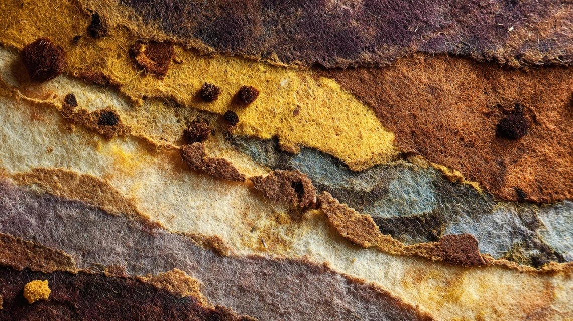 L'abstraction écologique : pigments naturels et matériaux durables