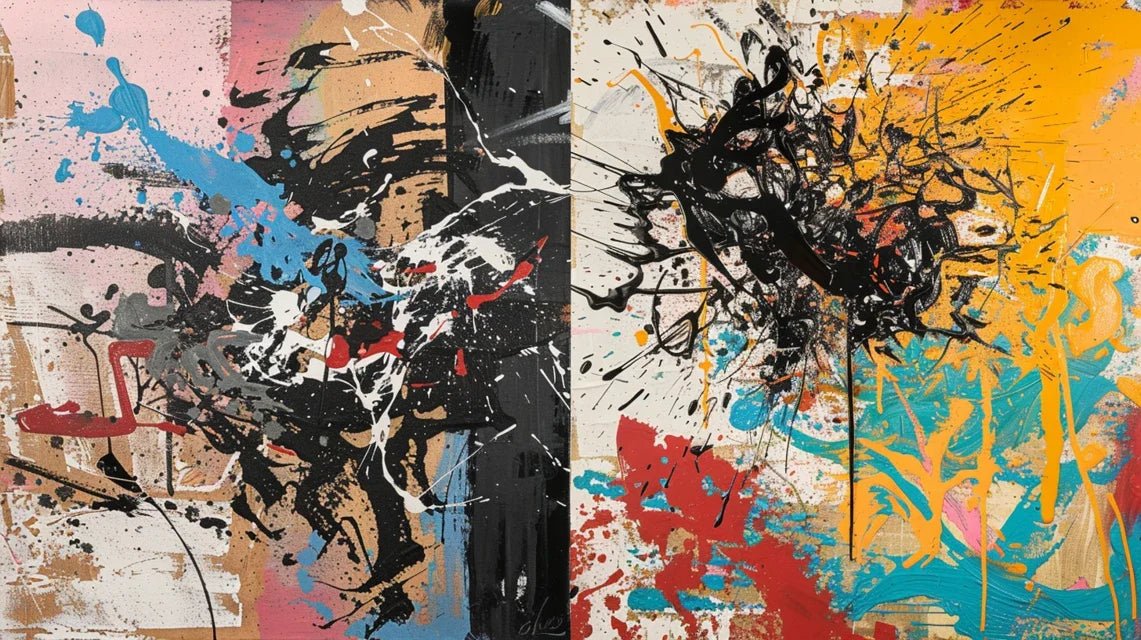 L'abstraction gestuelle européenne face à l'Action Painting américaine