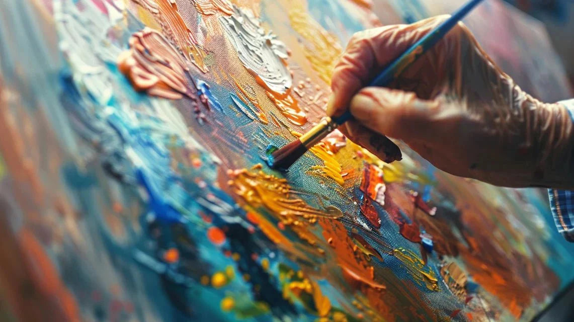 L'art abstrait comme thérapie pour personnes âgées