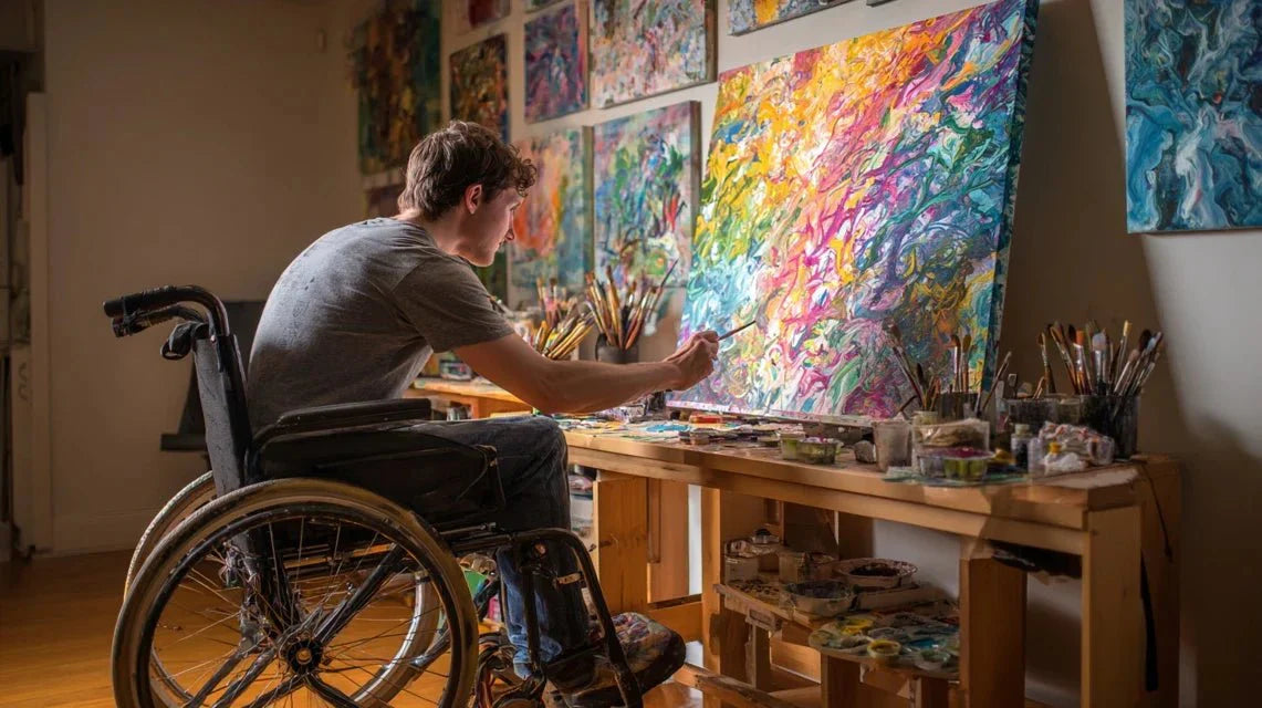 L'art abstrait dans l'accompagnement du handicap