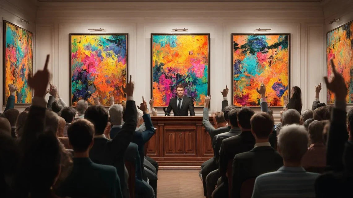 L'art abstrait dans les ventes aux enchères : stratégies d'acquisition