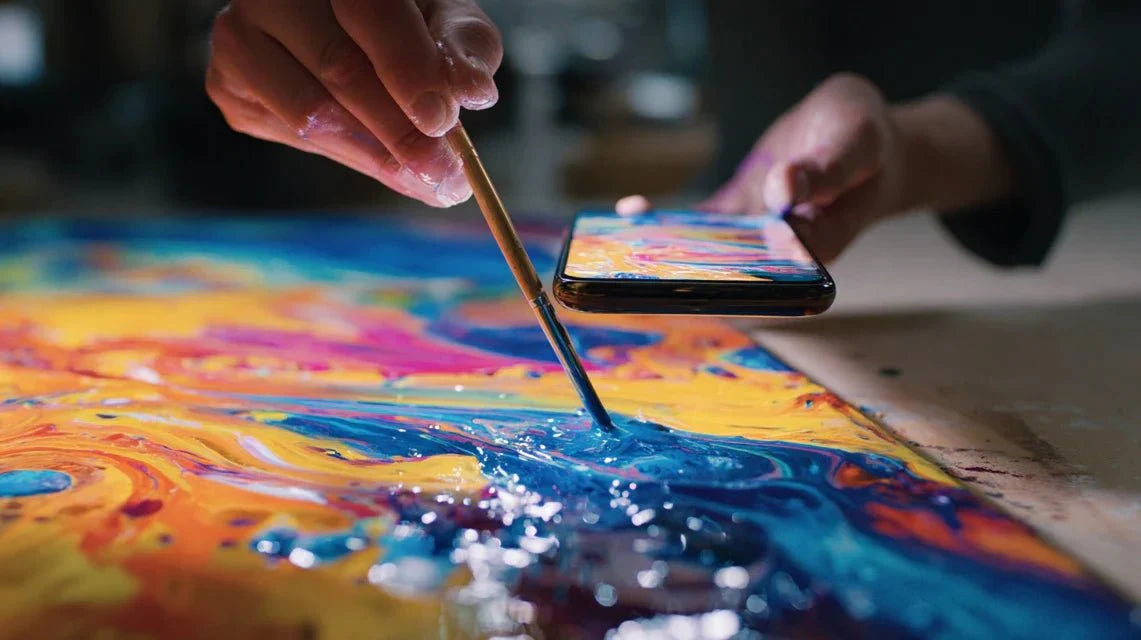 L'art abstrait sur les réseaux sociaux : nouvelle diffusion artistique