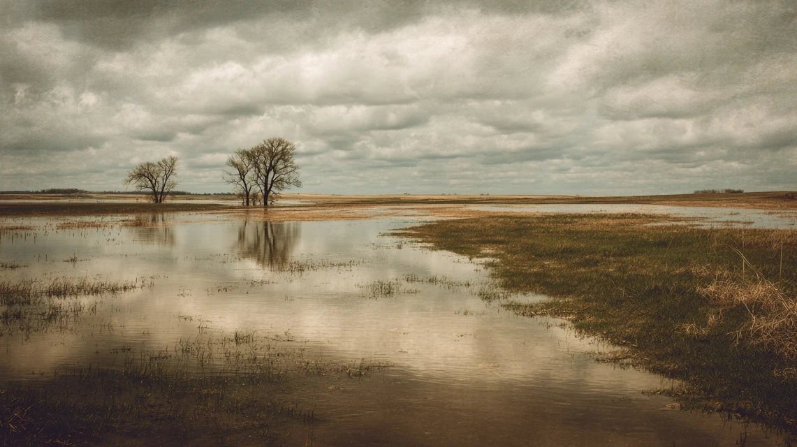 L'art de capturer les paysages de prairie inondée