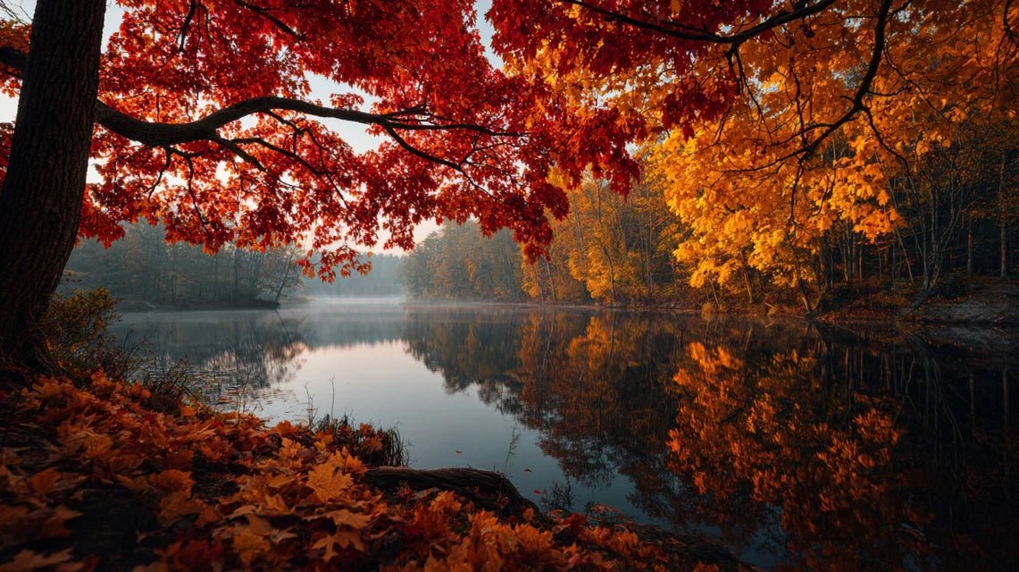 L'art de capturer les variations chromatiques des paysages automnaux