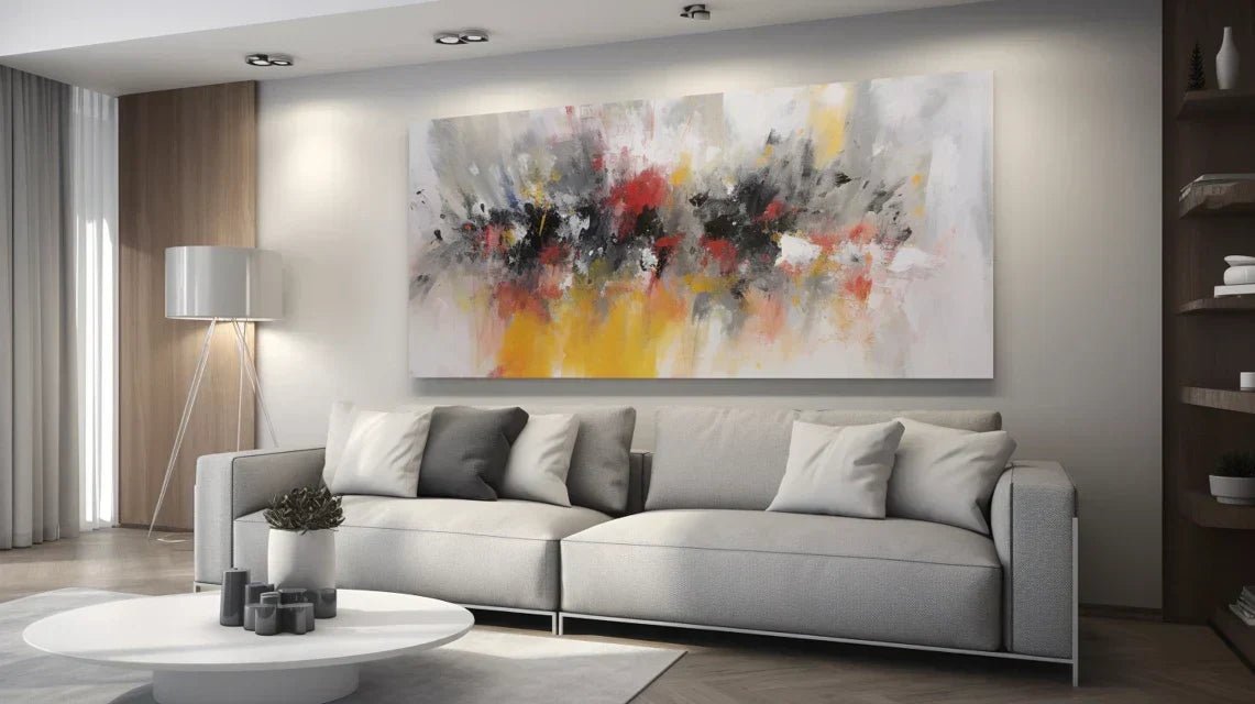 Tableau de collection avec système de fixation premium illustrant l'harmonie entre la qualité de l'œuvre d'art et son support d'accrochage