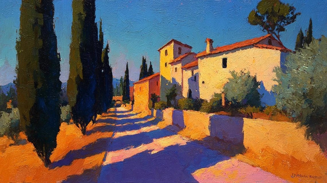 L'art de peindre les ombres portées dans les paysages méditerranéens