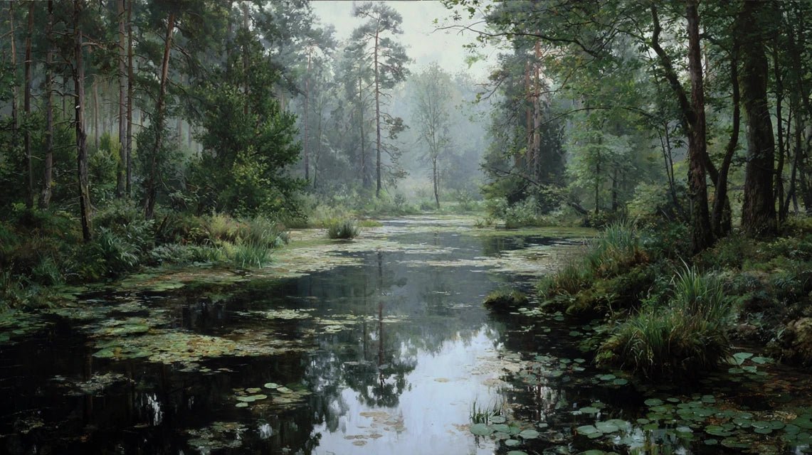 L'art de représenter les tourbières et marécages