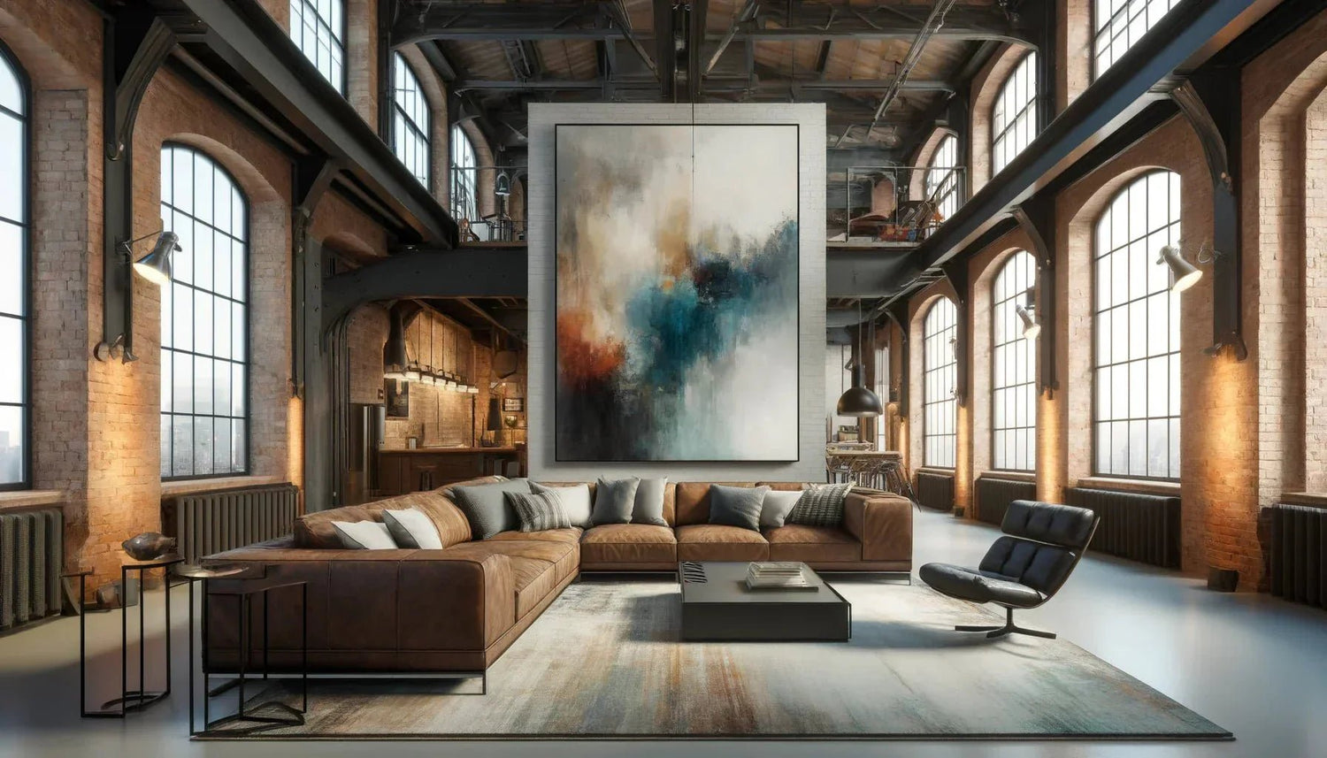 Les avantages d’un tableau abstrait moderne dans une décoration loft industriel chic