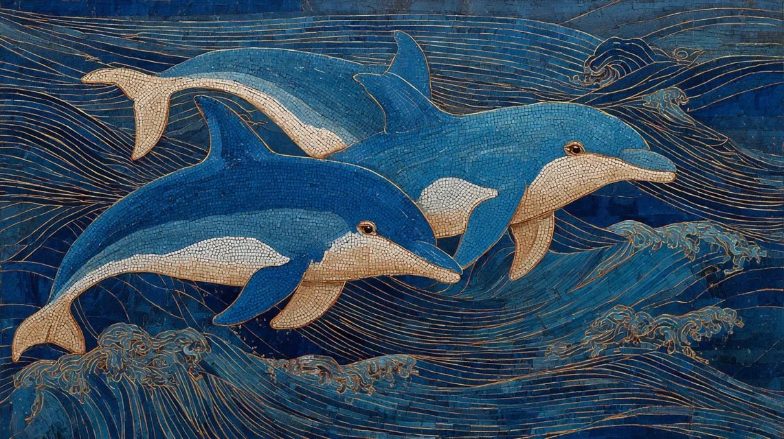 Les dauphins dans l'art grec antique : influence sur les tableaux marins modernes