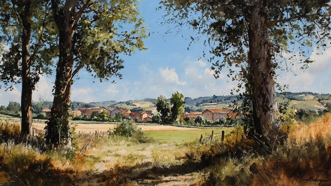 Les paysages de Chamaillard : réalisme rural et campagnes françaises