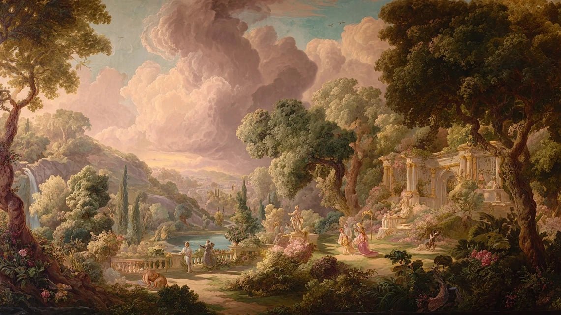 Les paysages de Fragonard : rococo et nature galante