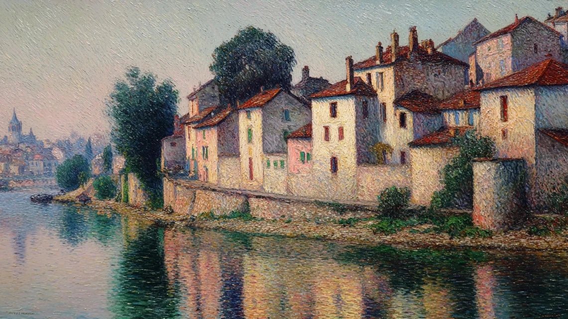 Les paysages de Moret : pointillisme tardif et bords de Seine