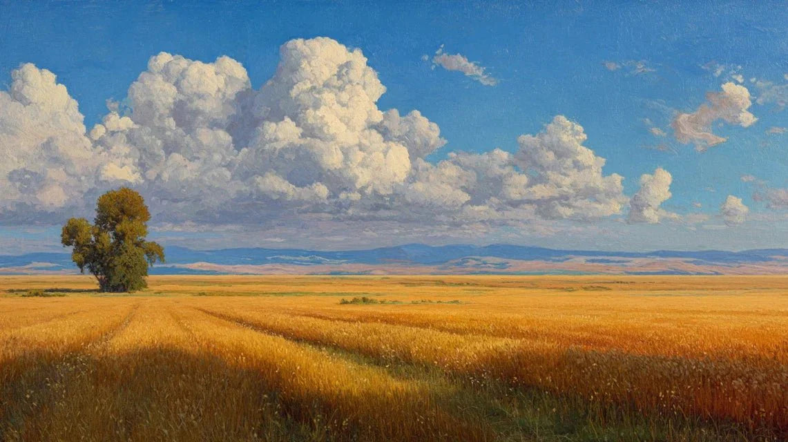 Les paysages de prairie : l'art de peindre l'horizontalité américaine