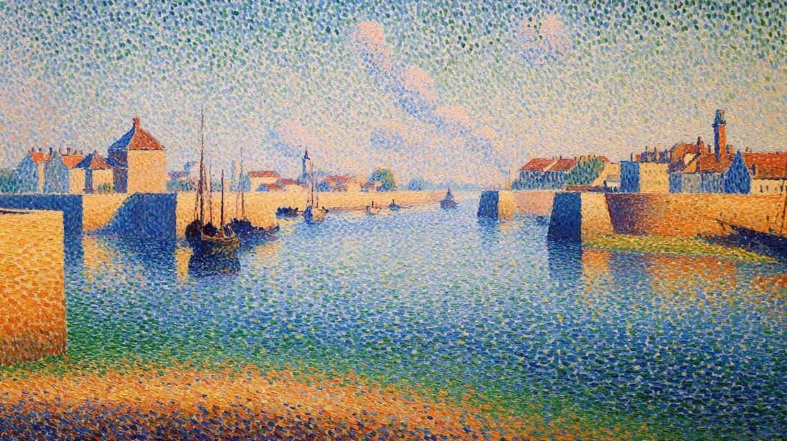 Les paysages de Seurat : pointillisme et décomposition lumineuse