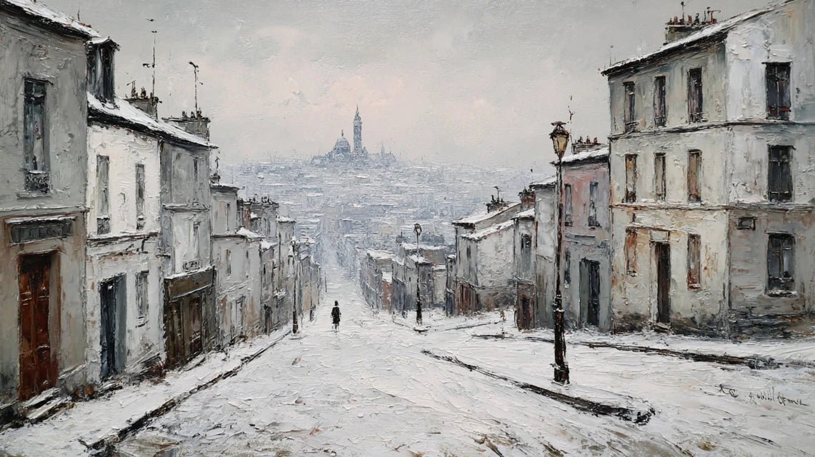 Les paysages de Utrillo : mélancolie urbaine et blancheur montmartroise