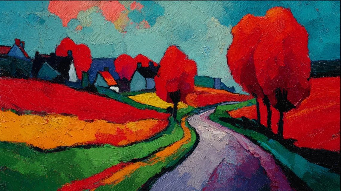 Les paysages de Vlaminck : expressivité et brutalité coloriste