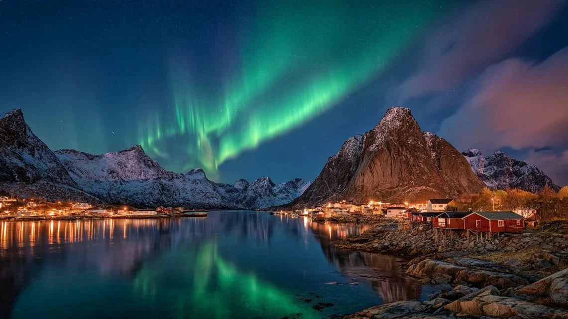 Les paysages nordiques : fjords, aurores boréales et romantisme scandinave