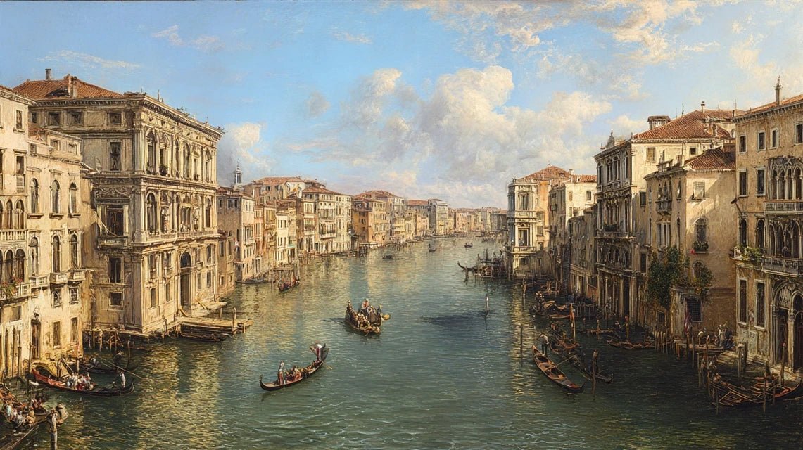 Les paysages urbains de Canaletto : précision architecturale et perspective