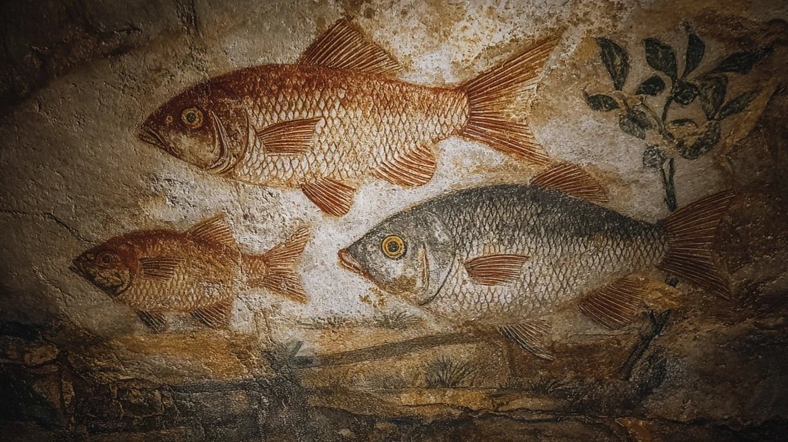 Les poissons dans l'art chrétien primitif : évolution vers les natures mortes