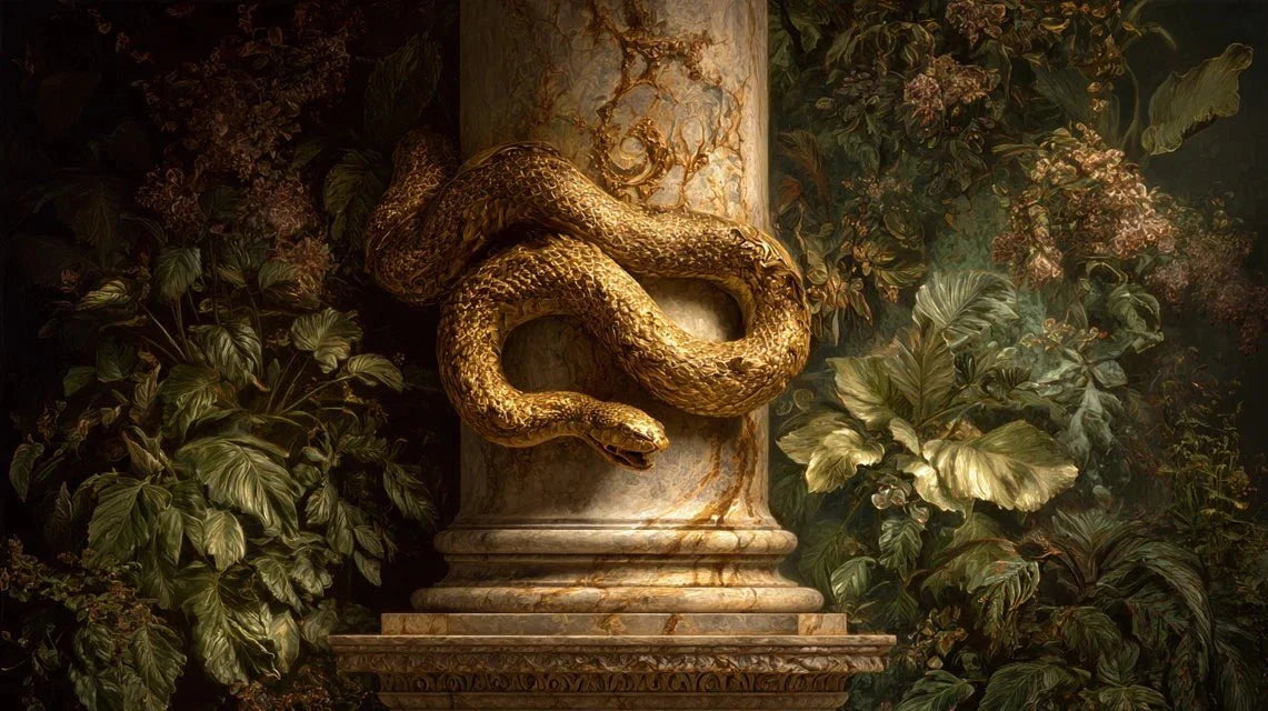Les serpents dans la mythologie picturale : du jardin d'Éden aux toiles modernes
