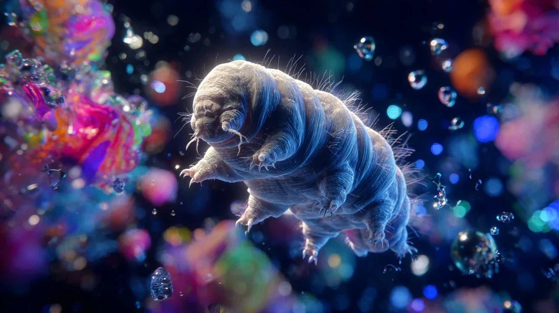 Les tardigrades dans l'art microscopique contemporain