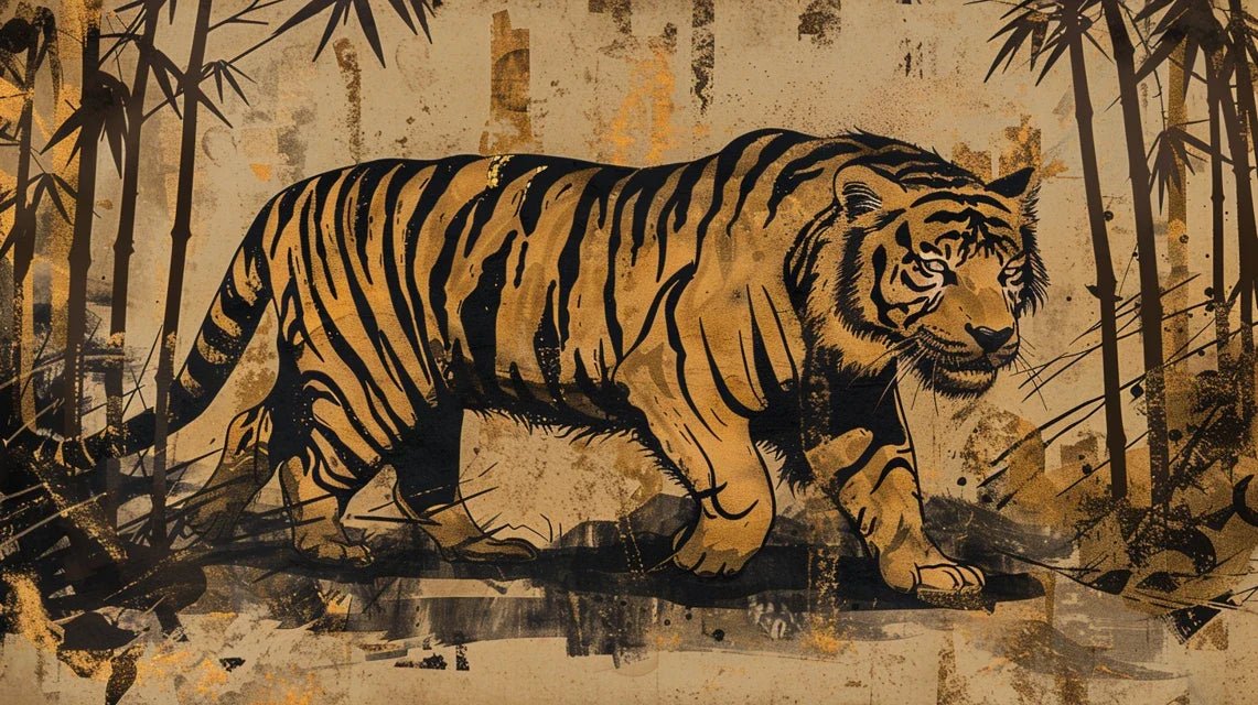 Les tigres dans l'art japonais : impact sur l'imaginaire pictural occidental