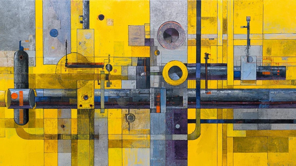 L'impact de l'industrialisation sur l'esthétique des tableaux abstraits