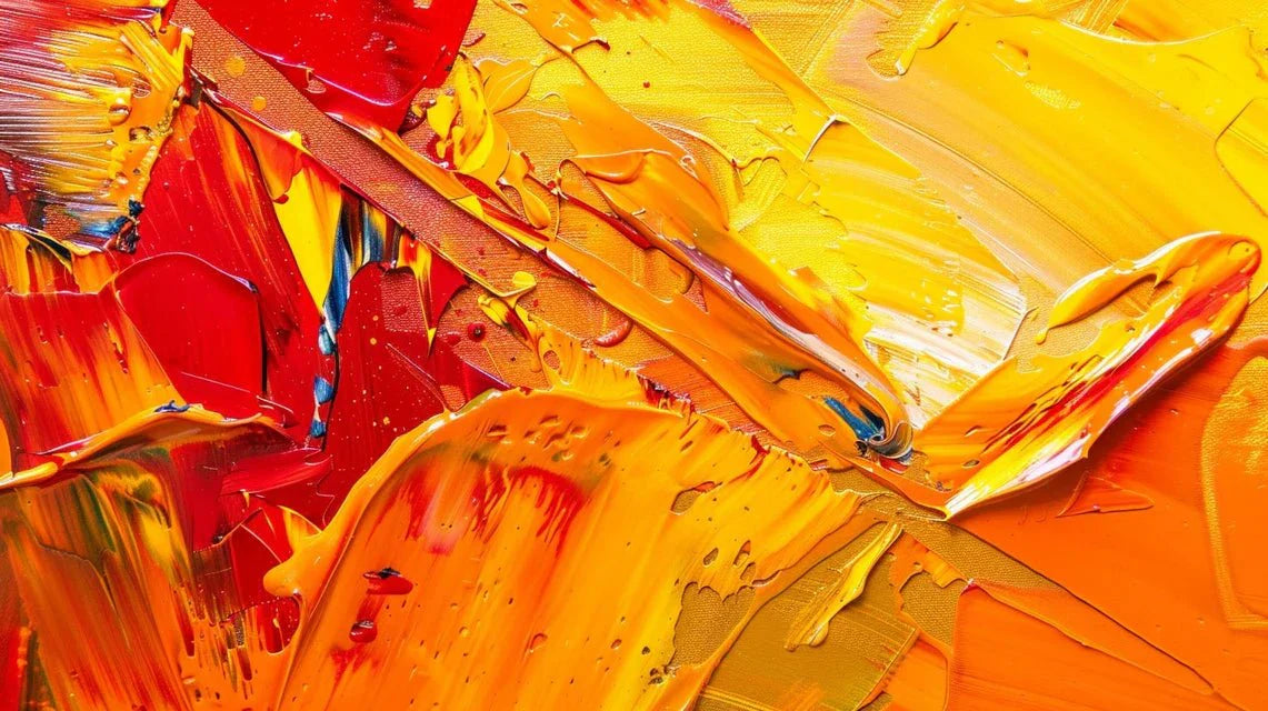 L'influence des couleurs chaudes sur la perception d'un tableau abstrait