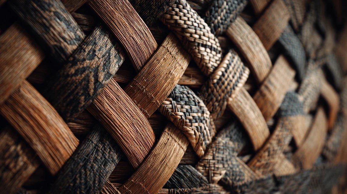 Motifs de vannerie rwandaise : art du tressage en décoration murale