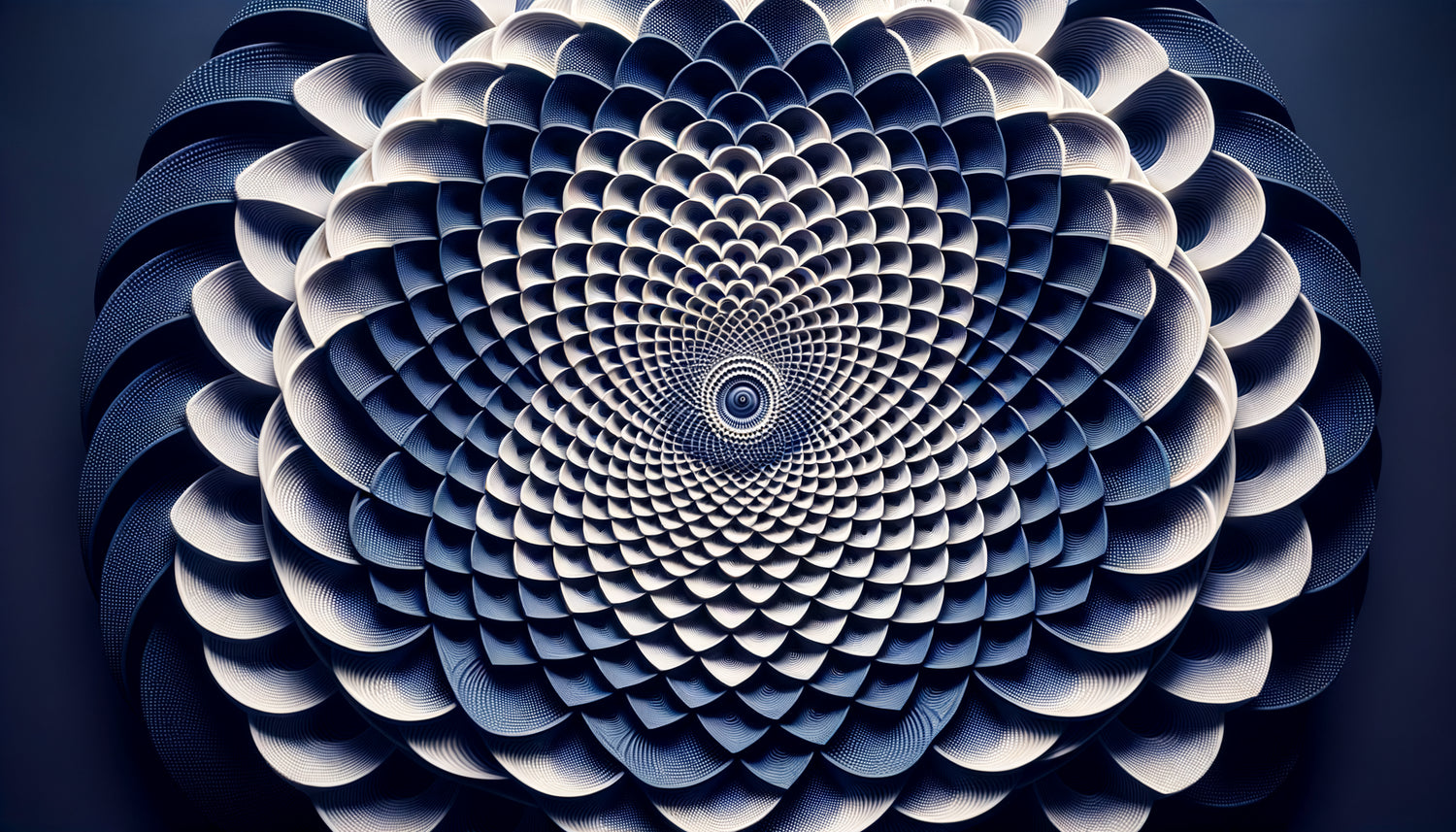 Motifs géométriques répétitifs hypnotiques en cercles concentriques créant un effet visuel apaisant et méditatif