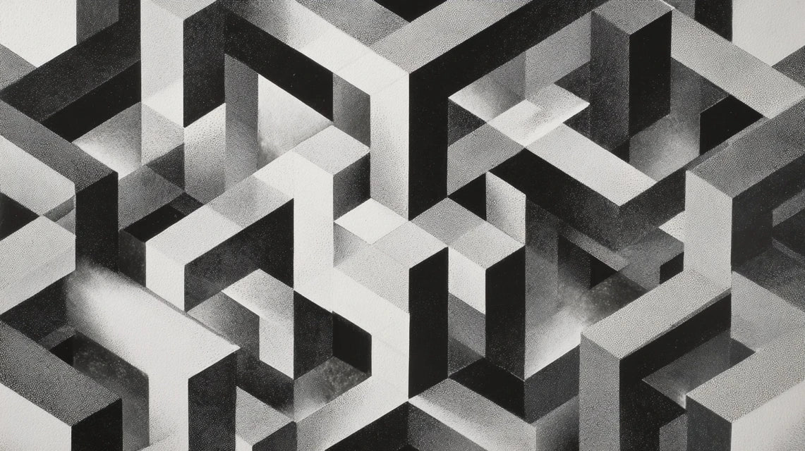 Mouvement Precisionism et structures spatiales géométriques