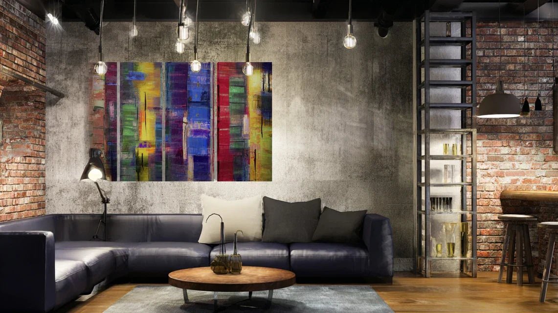 Mur béton ? Poser un tableau sans perçage est possible