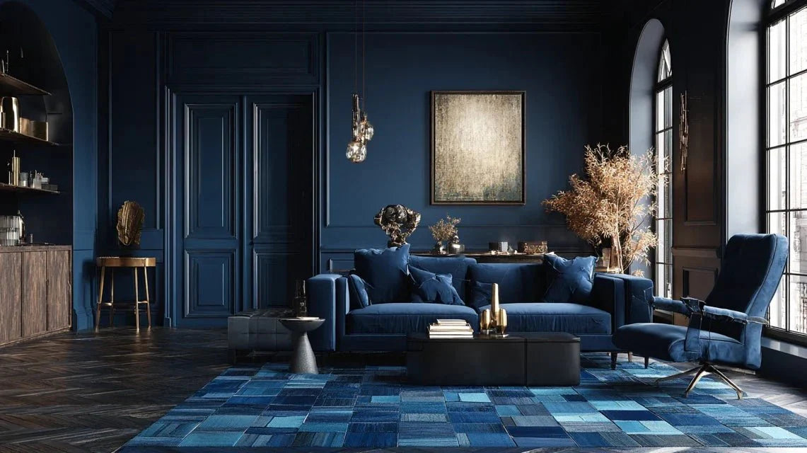 Palette midnight blue : la signature du luxe spatial