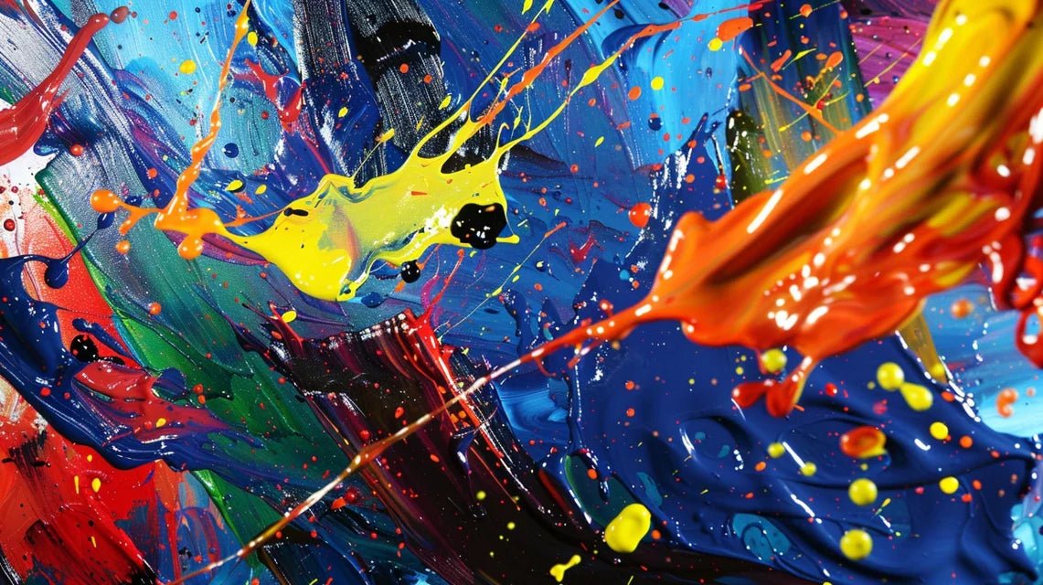 Performance et tableau abstrait : l'art en mouvement