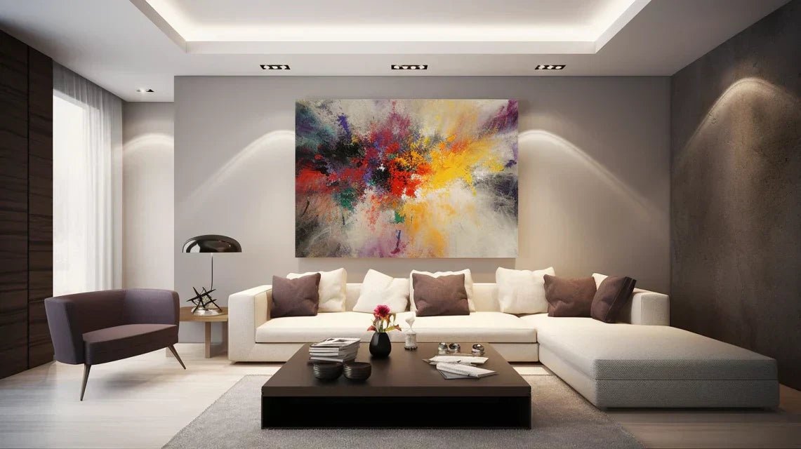 Tableau de valeur avec système de fixation premium illustrant la protection et stabilité offertes par un support adapté à une œuvre précieuse