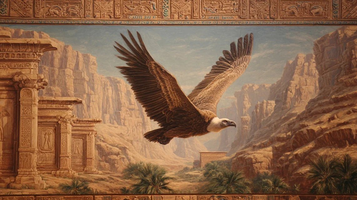 Pourquoi le vautour égyptien fascine-t-il dans l'art mural ?