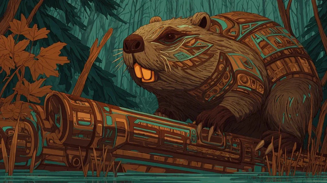 Pourquoi les castors symbolisent-ils le travail dans l'art nord-américain ?