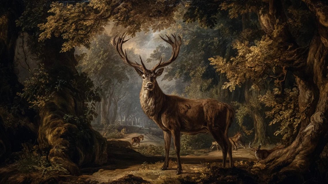 Pourquoi les cerfs apparaissent-ils systématiquement dans les tableaux de chasse européens ?