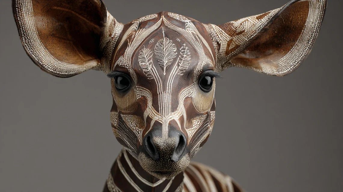 Pourquoi l'okapi est-il créature mystique dans l'art du Congo ?