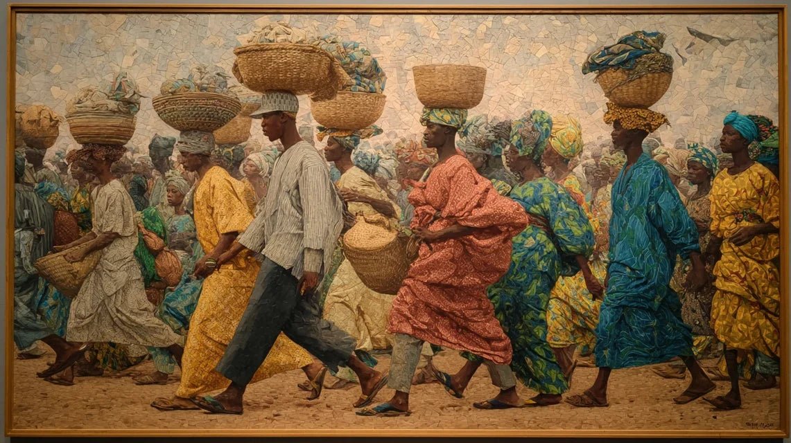 Que signifient les cauris dans les tableaux d'Afrique de l'Ouest ?