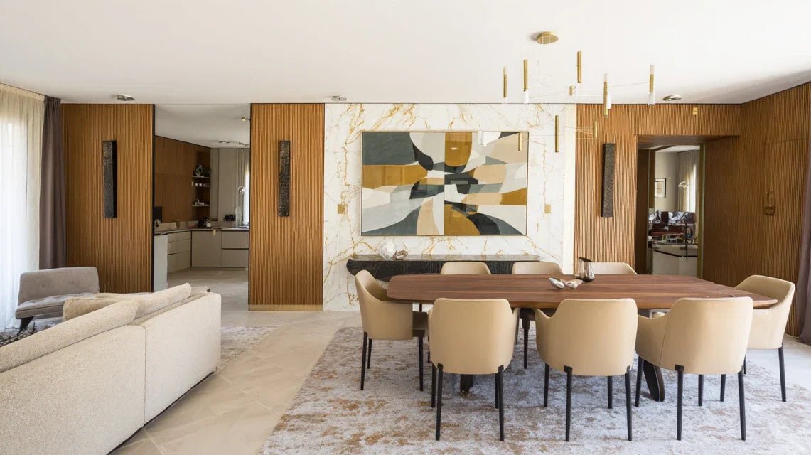 Quel tableau pour une pièce qui sert de salon et de salle à manger ?