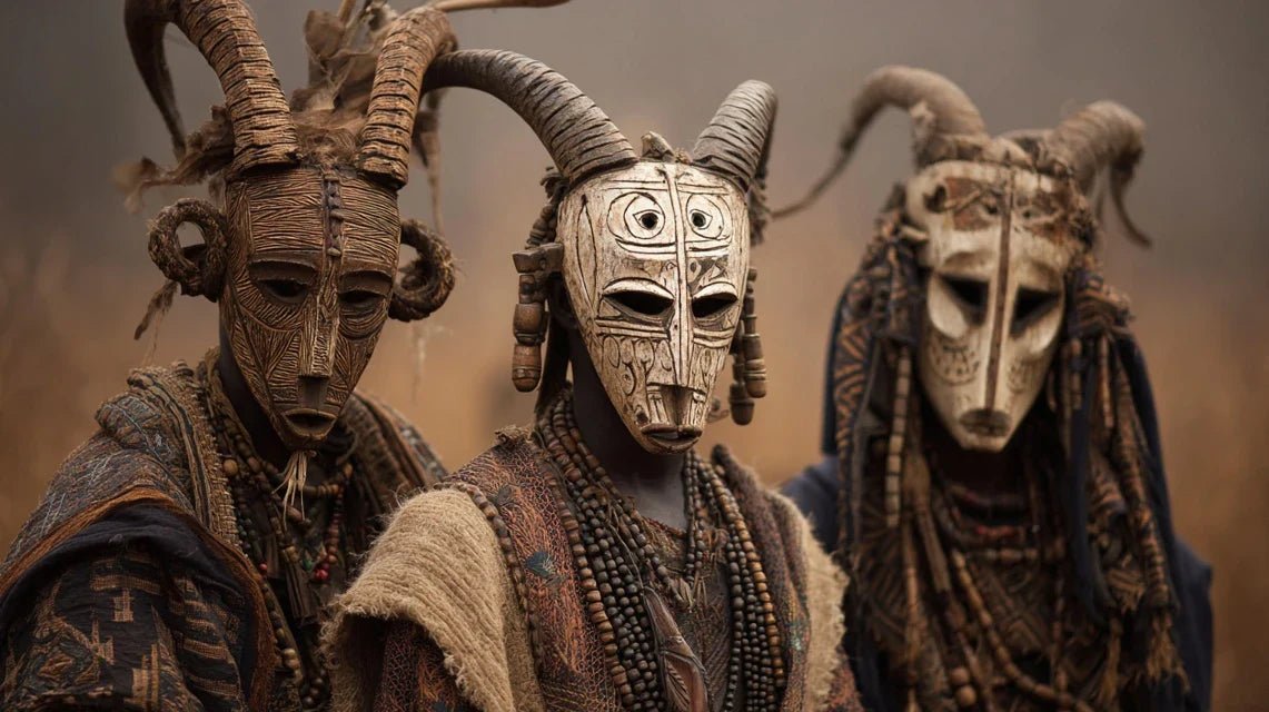 Quelle est la symbolique des masques à trois cornes Bamiléké ?