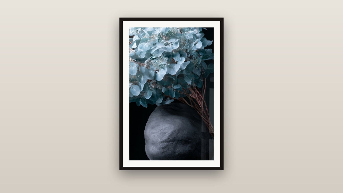 Framed painting on a wall