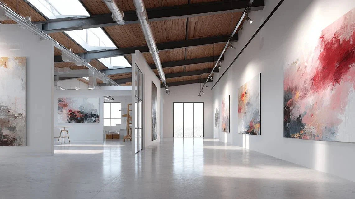 Résidences d'artistes abstraits : ateliers et création