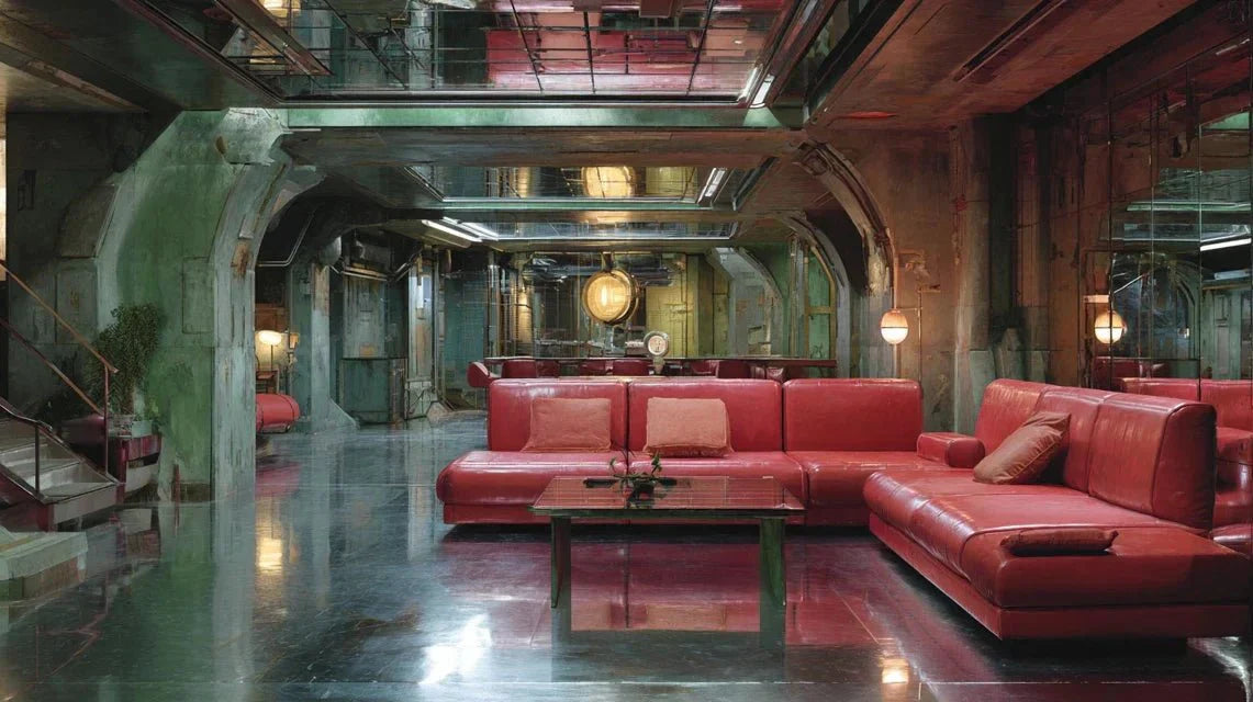 Retour du chrome spatial années 90 en décoration intérieure