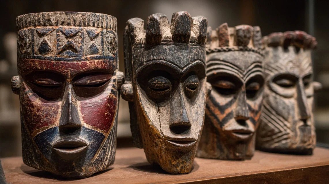 Signification des masques Bamiléké à plusieurs têtes en décoration